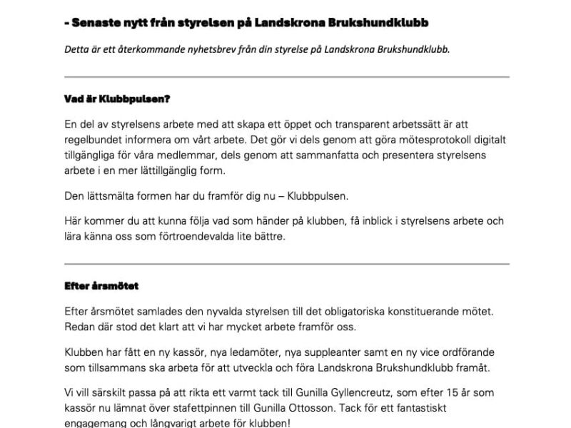 Klubbpulsen